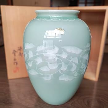 白磁面取花瓶　正月作　砥部焼 花器 白磁 (砥部焼 池本窯)